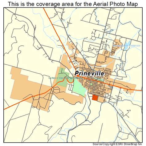 Aerial Photography Map of Prineville, OR Oregon