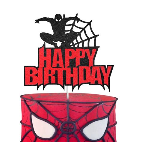 Personalized Cake Topper Spider-Man Decorations Marvel Decorations Spider-Man Cake Topper Spider ...