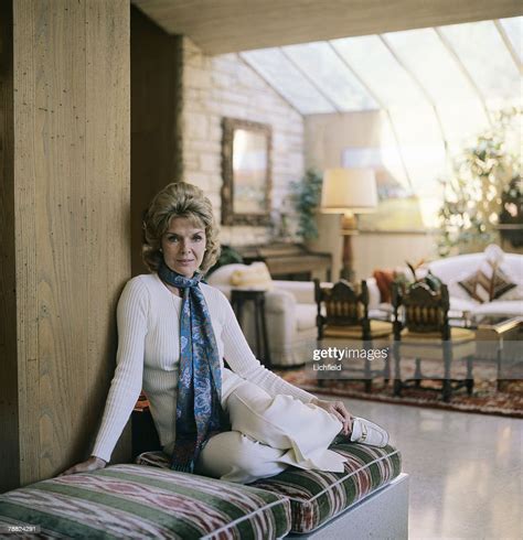 Jeanne Martin, ex-wife of singer and actor Dean Martin, at home in ...