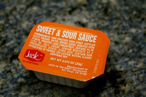 jack in the box sauce list