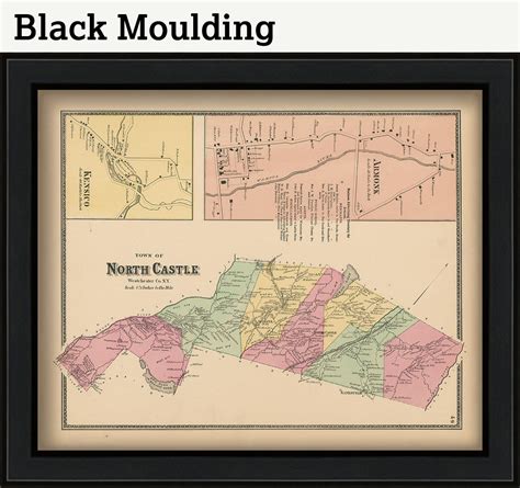 Town of NORTH CASTLE, New York 1868 Map