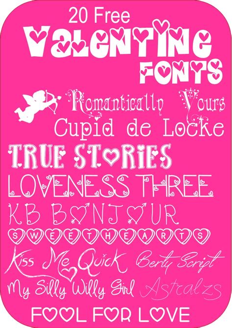 Let It Shine: 20 Free Valentine Fonts