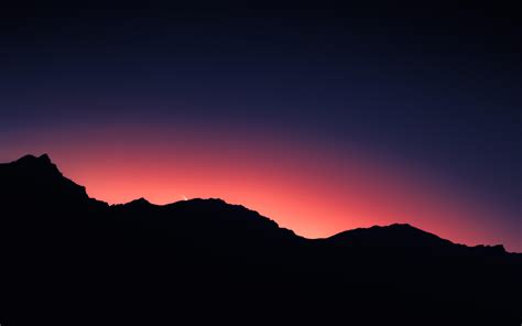 wallpaper mountains, silhouettes, sunset, dark HD : Widescreen : High ...