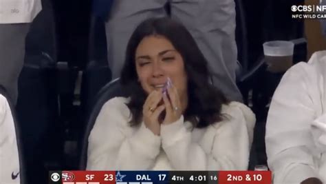 Female Cowboys Fan Caught Crying In The Stands On Live TV During Wild ...