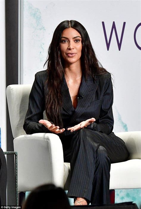 Kim Kardashian suits up for Forbes Women's Conference | Kim kardashian, Forbes women, Kardashian