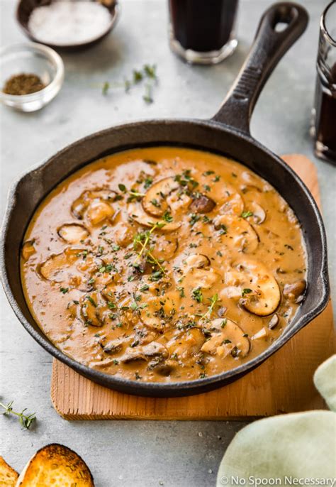 Easy Mushroom Marsala Cream Sauce - No Spoon Necessary