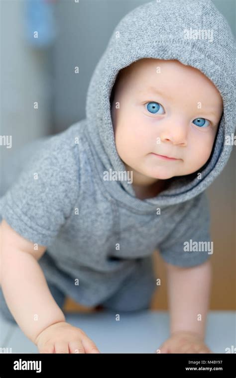 Baby boy with blue eyes Stock Photo - Alamy