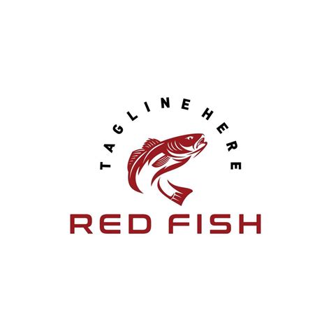 Redfish logo design graphic inspiration 21556854 Vector Art at Vecteezy