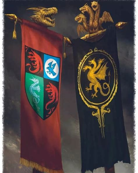 HOUSE OF THE DRAGON on Instagram: "The banners of Rhaenyra and Aegon II ...