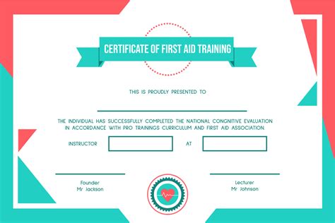 Certificate Of Training Template