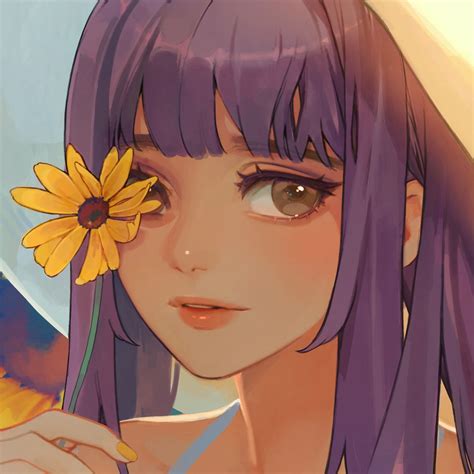 ArtStation - Sunflower, fuwa ♥ | Girls cartoon art, Cartoon art styles, Anime art girl