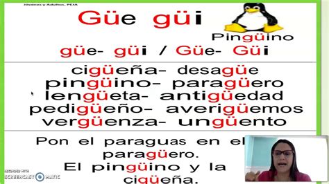 palabras con gue,gui - YouTube