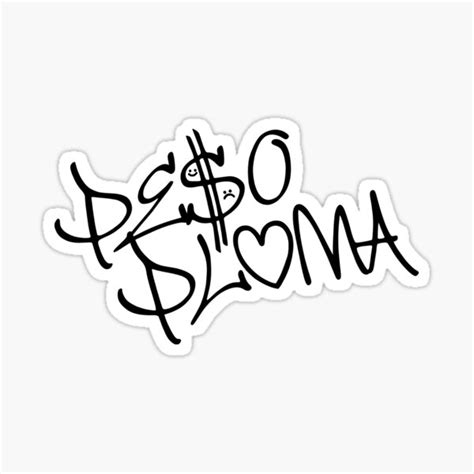 "Peso Pluma logo" Sticker for Sale by OmoYolo | Redbubble