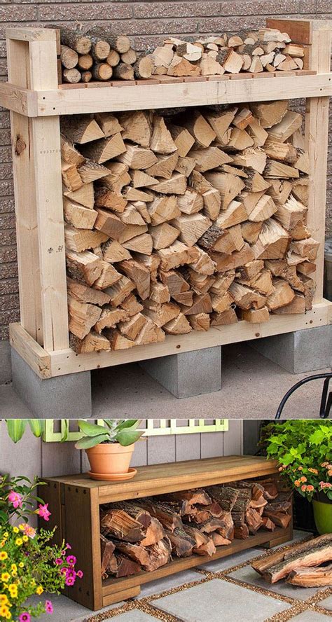 Outdoor Firewood Rack, Firewood Racks, Firewood Shed, Firewood Holder ...