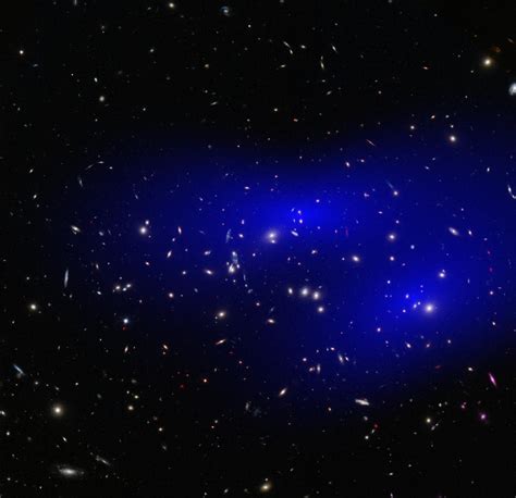 Galaxy clusters collide—dark matter still a mystery