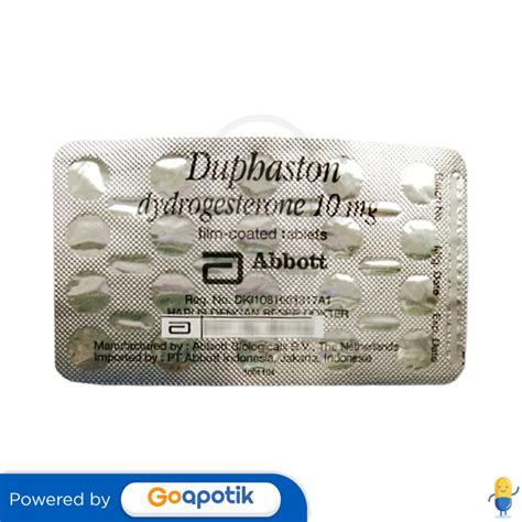 DUPHASTON 10 MG TABLET - Kegunaan, Efek Samping, Dosis dan Aturan Pakai