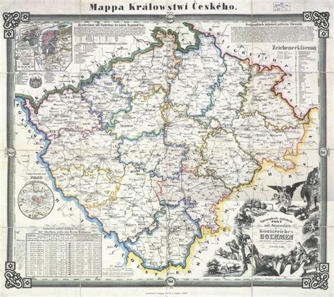 Map : Kingdom of Bohemia, 1847 - Infographic.tv - Number one infographics & data Data ...