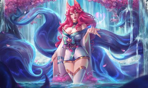 Ahri Spirit Blossom fan art by NessaPark21 on DeviantArt