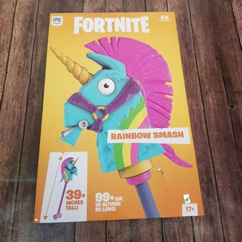 Fortnite Rainbow Smash PickAxe Role Play Toy Premium Epic 39 Inches ...