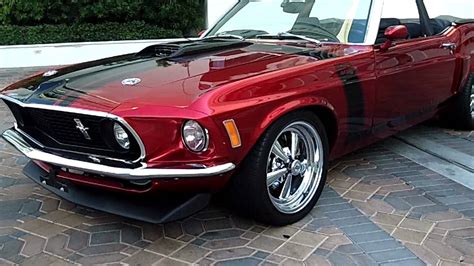 Cherry Red 1969 Mustang