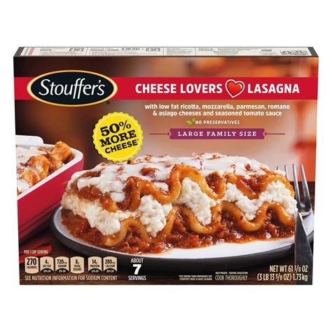 Stouffer's Five Cheese Lasagna Large Family Size - Shop Entrees & Sides at H-E-B