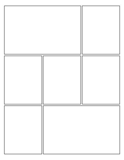 Free Printable Comic Strip Template Pages | Paper Trail Design