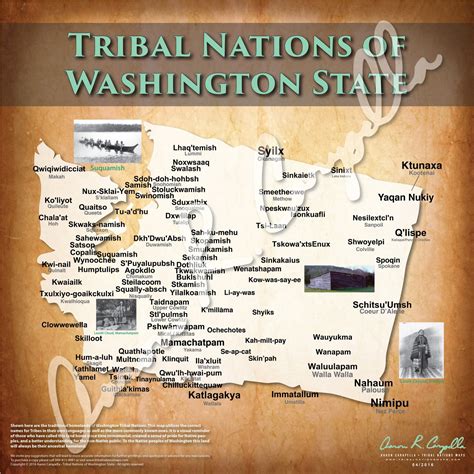 Tribal Nations of Washington State Map – Indigenous Peoples Resources