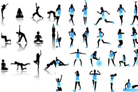 Free Exercise Silhouette Cliparts, Download Free Exercise Silhouette ...