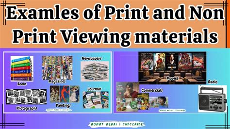 Print and Non Print Materials Examples Viewing Materials Sources English 5 | Mommy Merai - YouTube