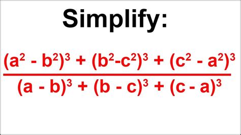 Simplify: A square minus b square ka whole cube plus b square minus C ...