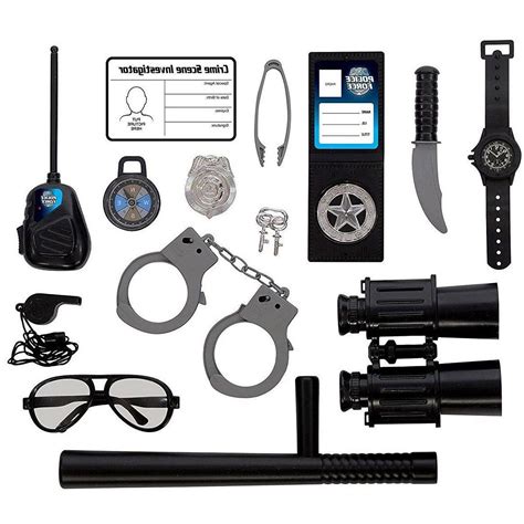 Police Play Set Kids Dress Up Kit Pretend