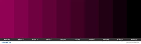 Shades XKCD Color deep magenta #a0025c hex colors palette - ColorsWall