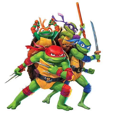 Teenage Mutant Ninja Turtles Mutant Mayhem Characters Peel and Stick Wall Decals - On Sale - Bed ...