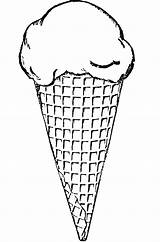 Easy Ice Cream Cone Coloring Page  Free Printable Pages For Kids sketch template