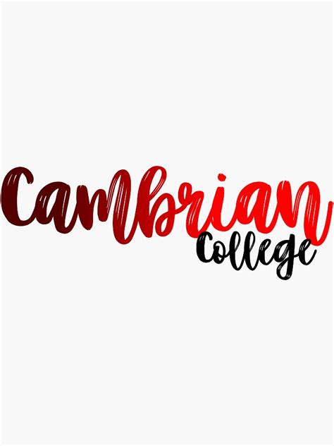 "Cambrian College" Sticker for Sale by rjehaney | Redbubble