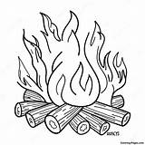 Bright Bonfire Coloring Page  Pagescom sketch template