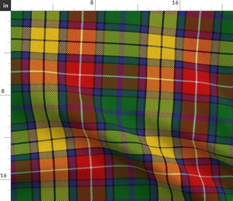 Buchanan tartan clan Fabric | Spoonflower