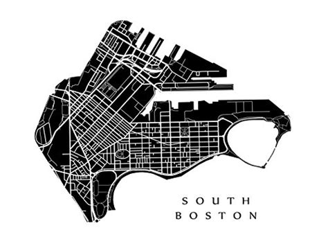 Amazon.com: South Boston Neighborhood Map - South Boston, Boston, Massachusetts Poster ...