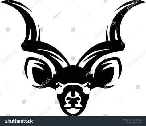 Vector Illustration Kudu Logo Cocept White Stock Vector (Royalty Free) 2120858501 | Shutterstock