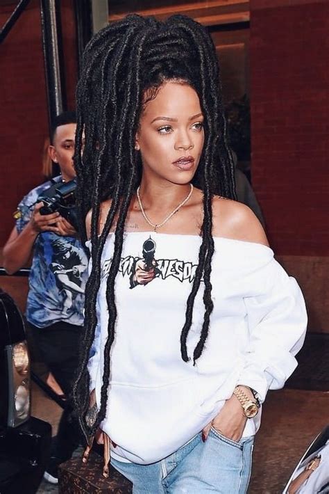 How to style rihanna faux locs, Box braids | Rihanna Natural Hair | Bad Girl, Box braids, New York