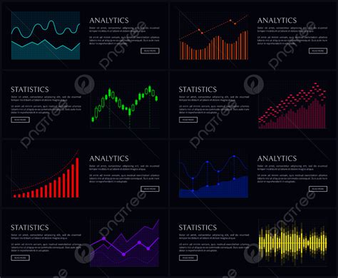 Statistics Visual Presentation With Text Set Headlines Banner Template ...