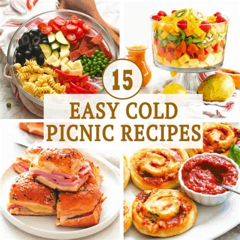 15 Easy Cold Picnic Recipes - Immaculate Bites