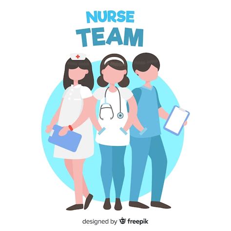 Free Vector | Flat nurse team