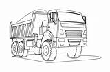 Coloring Pages  Large Dump Truck Book Page sketch template