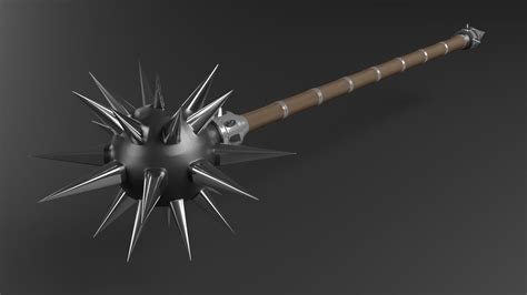 Spiky mace weapon 3D model | CGTrader