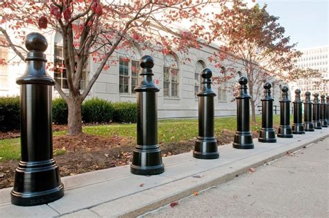 Black Decorative Bollard Covers — Madison Art Center Design