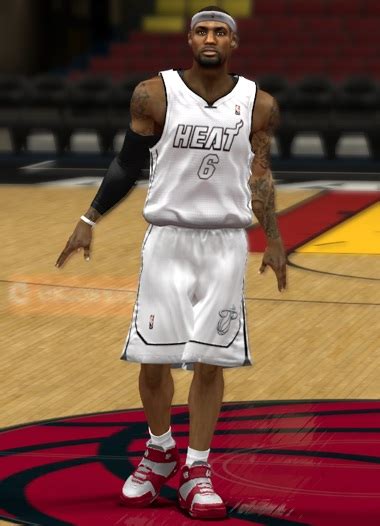 NBA 2K13 Miami Heat “White Hot” Jersey - NBA2K.ORG