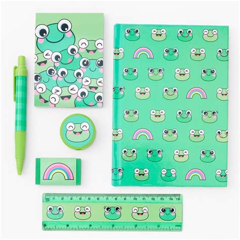 Green Frog Stationery Set | Claire's US