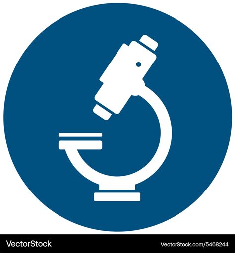 Laboratory symbol with microscope Royalty Free Vector Image