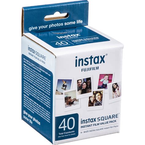 FUJIFILM INSTAX SQUARE Instant Film Value Pack 600020640 B&H